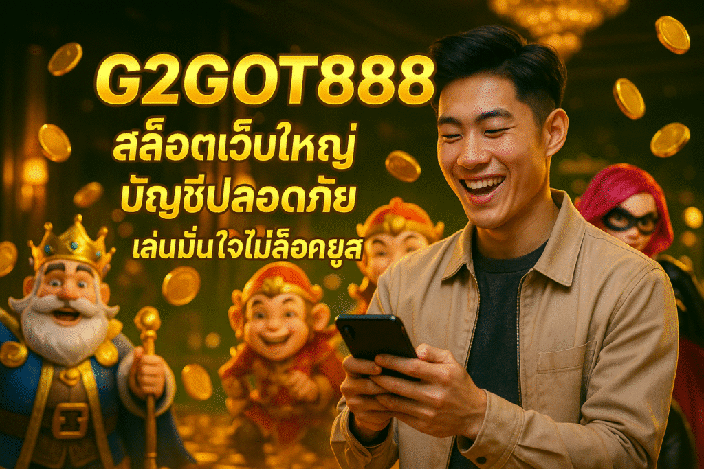 G2GOT888 สล็อตเว็บใหญ่ บัญชีปลอดภัย เล่นมั่นใจไม่ล็อคยูส