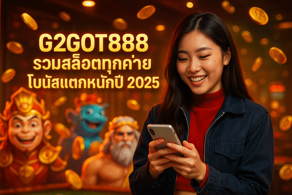 G2GOT888 รวมสล็อตทุกค่าย โบนัสแตกหนักปี 2025